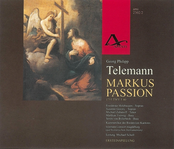 Telemann G P - St Marc Passion 1755 Twv 5:40 in der Gruppe CD / Bestseller bei Bengans Skivbutik AB (5633090)