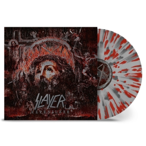 Slayer - Repentless (Clear Silver Red Splatter Vinyl) in der Gruppe VINYL / Kommande / Hårdrock bei Bengans Skivbutik AB (5633634)