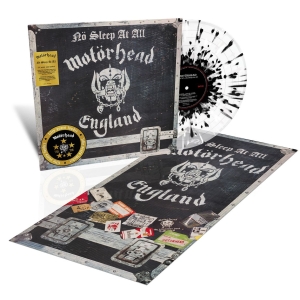 Motörhead - No Sleep At All (50th Anniversary Clear Splatter Vinyl) in der Gruppe VINYL / Kommande / Hårdrock,Pop-Rock bei Bengans Skivbutik AB (5633725)