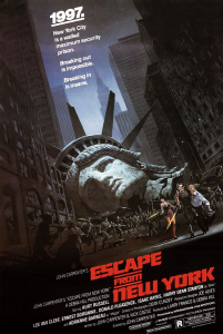 Movie Poster - Escape From New York 91,5 x 61 cm in der Gruppe MERCHANDISE / Merch / Film-Musikal bei Bengans Skivbutik AB (5634108)