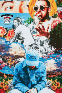 Mac Miller - Collage 91,5 X 61 Cm in der Gruppe Merchandise bei Bengans Skivbutik AB (5634356)