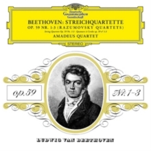 Ludwig Van Beethoven - Beethoven: Streichquartette Op. 59 Nr. 1-3 (Razumovsky Quartets) in der Gruppe VINYL / Klassiskt bei Bengans Skivbutik AB (5634546)