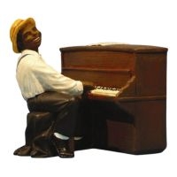 Jazzfigur - Piano (Höjd Ca 12Cm) in der Gruppe MERCHANDISE / Accessoarer /  bei Bengans Skivbutik AB (5634913)