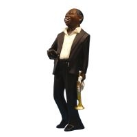 Jazzfigur - Bas Trumpet (Höjd Ca 16,5Cm) in der Gruppe MERCHANDISE / Accessoarer /  bei Bengans Skivbutik AB (5634921)
