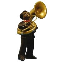 Jazzfigur - Tuba (Höjd Ca 17Cm) in der Gruppe MERCHANDISE / Accessoarer /  bei Bengans Skivbutik AB (5634922)