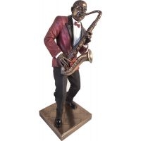 Jazz Statyett - Tenorsaxofon (Höjd Ca 24Cm) in der Gruppe MERCHANDISE / Accessoarer /  bei Bengans Skivbutik AB (5634975)