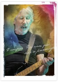 Pink Floyd - Konsttryck Roger Waters (30X40cm) in der Gruppe MERCHANDISE / Accessoarer / Pop-Rock bei Bengans Skivbutik AB (5635311)