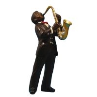 Jazzfigur - Altsaxofon (Höjd Ca 17Cm) in der Gruppe MERCHANDISE / Accessoarer /  bei Bengans Skivbutik AB (5635316)