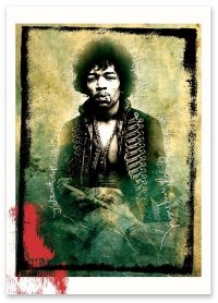 Hendrix Jimi - Konsttryck (Storlek Ca 30X40cm) in der Gruppe MERCHANDISE / Accessoarer / Pop-Rock bei Bengans Skivbutik AB (5635578)