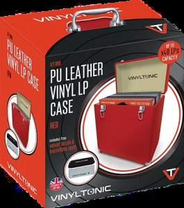Vinyl Tonic - Pu Leather Lp Case Red Incl Cloth & Brush Set in der Gruppe UNSERE TIPPS / Vinyltonic bei Bengans Skivbutik AB (5635822)