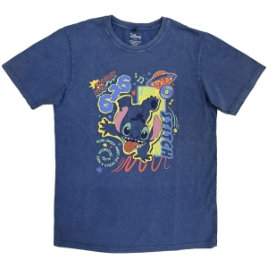Lilo & Stitch - Stitch 626 Handstand Stone Wash Uni Denim T-Shirt in der Gruppe MERCHANDISE / T-shirt / Film-Musikal bei Bengans Skivbutik AB (5637615r)