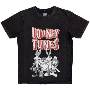 Looney Tunes - Characters B&W Stone Wash Uni Bl T-Shirt in der Gruppe MERCHANDISE / T-shirt / TV-serie bei Bengans Skivbutik AB (5637616r)