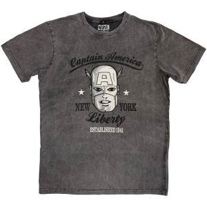Marvel - Captain America Est. 1941 Stone Wash Uni Char T-Shirt in der Gruppe MERCHANDISE / T-shirt / Film-Musikal bei Bengans Skivbutik AB (5637622r)