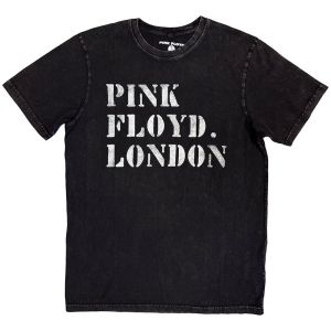 Pink Floyd - Stencil Logo Stone Wash Uni Bl T-Shirt in der Gruppe MERCHANDISE / T-shirt / Pop-Rock bei Bengans Skivbutik AB (5637626r)