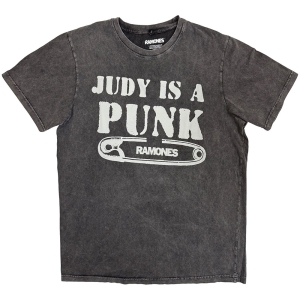 Ramones - Judy Stone Wash Uni Char T-Shirt in der Gruppe MERCHANDISE / T-shirt / Punk bei Bengans Skivbutik AB (5637631r)