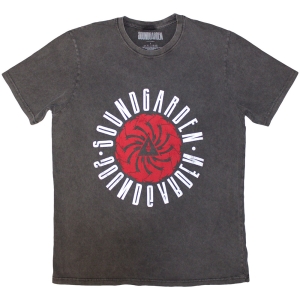 Soundgarden - Circle Logo Stone Wash Uni Char T-Shirt in der Gruppe MERCHANDISE / T-shirt / Pop-Rock bei Bengans Skivbutik AB (5637635r)