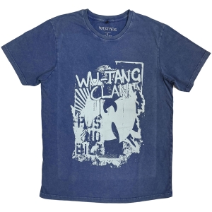 Wu-Tang Clan - Graffiti Stone Wash Uni Denim T-Shirt in der Gruppe MERCHANDISE / T-shirt / Hip Hop-Rap bei Bengans Skivbutik AB (5637641r)