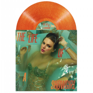 Taylor Swift - The Life Of A Showgirl (Sweat And Vanilla Perfume Portofino Orange Glitter Vinyl) in der Gruppe UNSERE TIPPS / Tipps von Bengans Mitarbeitern / Nellie recommends bei Bengans Skivbutik AB (5637642)