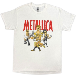 Metallica - Metallica Load Chavez Cartoon Uni Wht T-Shirt in der Gruppe MERCHANDISE / T-shirt / Hårdrock bei Bengans Skivbutik AB (5637707r)