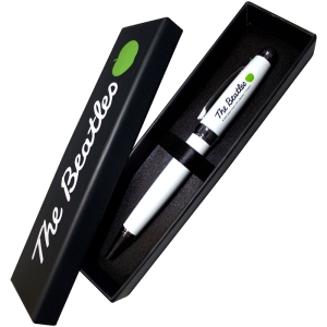 Beatles - Calligraphy Logo & Apple Stainless Steel Ball Pen in der Gruppe MERCH bei Bengans Skivbutik AB (5637804)