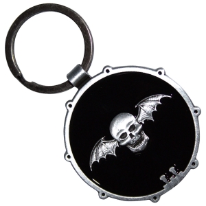 Avenged Sevenfold - Deathbat Drum Double-Sided Keychain in der Gruppe MERCHANDISE / Merch / Hårdrock bei Bengans Skivbutik AB (5638287)