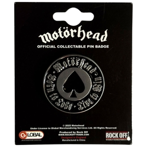 Motorhead - Born To Lose Pin Badge in der Gruppe MERCHANDISE / Merch / Hårdrock bei Bengans Skivbutik AB (5638422)