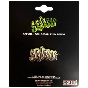 Genesis - Orange Classic Logo Pin Badge in der Gruppe MERCHANDISE / Merch / Pop-Rock bei Bengans Skivbutik AB (5638471)