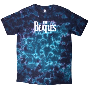 Beatles - Drop T Logo Uni Blue Dip-Dye T-Shirt in der Gruppe MERCHANDISE / T-shirt / Pop-Rock bei Bengans Skivbutik AB (5638733r)