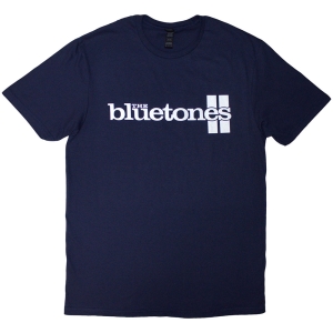 Bluetones - Stripe Logo Uni Navy T-Shirt in der Gruppe MERCHANDISE / T-shirt / Pop-Rock bei Bengans Skivbutik AB (5638744r)