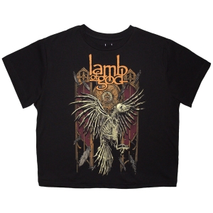 Lamb Of God - Crow Lady Bl Crop Top in der Gruppe MERCHANDISE / T-shirt / Hårdrock bei Bengans Skivbutik AB (5638761r)