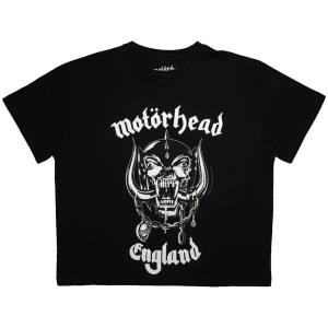 Motorhead - England Lady Bl Crop Top in der Gruppe MERCHANDISE / T-shirt / Hårdrock bei Bengans Skivbutik AB (5638770r)