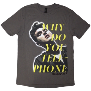 Morrissey - Why Do You Telephone? Uni Char T-Shirt in der Gruppe MERCHANDISE / T-shirt / Pop-Rock bei Bengans Skivbutik AB (5638774r)
