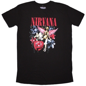 Nirvana - In Utero Vintage Collage Lady Bl T-Shirt Dress in der Gruppe MERCHANDISE / T-shirt / Pop-Rock bei Bengans Skivbutik AB (5638777r)