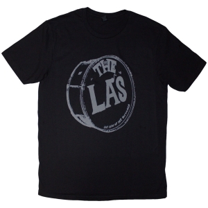 The La's - Grey Drum Head Logo Uni Bl T-Shirt in der Gruppe MERCHANDISE / T-shirt / Pop-Rock bei Bengans Skivbutik AB (5638806r)
