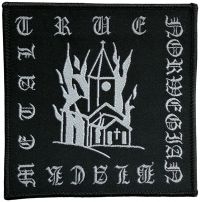 Black Metal - Patch True Norwegian Black Metal (9 in der Gruppe MERCHANDISE / Accessoarer / Kommande / Hårdrock bei Bengans Skivbutik AB (5639482)