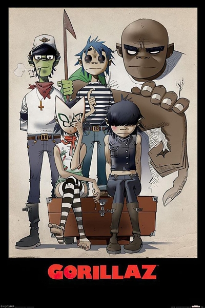 Gorillaz  - Family 91,5 X 61 Cm in der Gruppe MERCHANDISE / Poster / Pop-Rock bei Bengans Skivbutik AB (5640251)