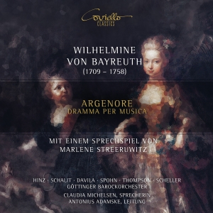 Wilhelmine Von Bayreuth - Argenore in der Gruppe CD / Kommande / Klassiskt bei Bengans Skivbutik AB (5640679)