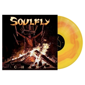 Soulfly - Chama (Yellow/Orange Corona Vinyl LP) in der Gruppe VINYL / Kommande / Hårdrock bei Bengans Skivbutik AB (5640957)
