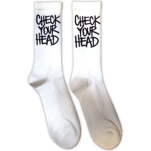 Beastie Boys - Check Your Head Uni Wht Socks (Eu 36-40) in der Gruppe MERCHANDISE / Strumpor / Hip Hop-Rap bei Bengans Skivbutik AB (5641741)