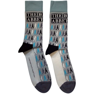 Beatles  - Abbey Road Colours Crossing Repeat Uni Grey Socks (Eu 36-40) in der Gruppe MERCHANDISE /  /  bei Bengans Skivbutik AB (5641744)