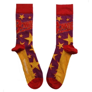 David Bowie - Stars Infill Uni Purp Socks (Eu 36-40) in der Gruppe MERCHANDISE / / bei Bengans Skivbutik AB (5641767)