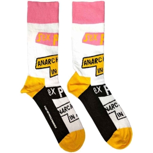Sex Pistols - Anarchy In The Uk Uni Wht Socks (Eu 36-40) in der Gruppe MERCHANDISE /  /  bei Bengans Skivbutik AB (5641824)