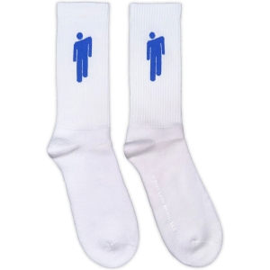 Billie Eilish - Blue Blohsh Uni Wht Socks (Eu 40-45) in der Gruppe MERCHANDISE / Strumpor / Pop-Rock bei Bengans Skivbutik AB (5641840)