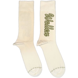 Morgan Wallen - Green Logo Baseball Uni Natrl Socks (Eu 40-45) in der Gruppe MERCHANDISE /  /  bei Bengans Skivbutik AB (5641843)