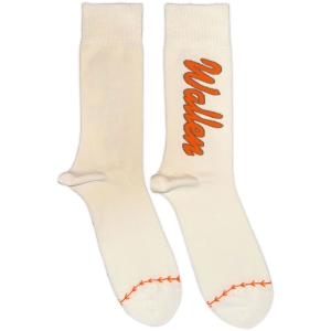 Morgan Wallen - Orange Logo Baseball Uni Natrl Socks (Eu 40-45) in der Gruppe MERCHANDISE /  /  bei Bengans Skivbutik AB (5641844)