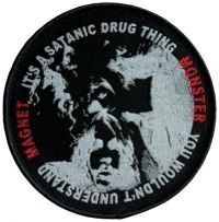 Monster Magnet - Patch Satanic Drug Thing (9,1 Cm) in der Gruppe MERCHANDISE / Stoffaufnäher / Heavy Metal bei Bengans Skivbutik AB (5642122)