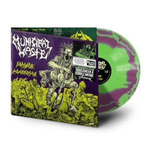 Municipal Waste - Massive Aggressive (Purple & Green Merge Vinyl Lp) Rsd Bf in der Gruppe VINYL / Hårdrock bei Bengans Skivbutik AB (5642741)