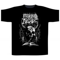 Morbid Angel - T/S Horned Skull (M) in der Gruppe MERCHANDISE / T-shirt / Kommande / Hårdrock bei Bengans Skivbutik AB (5642805)