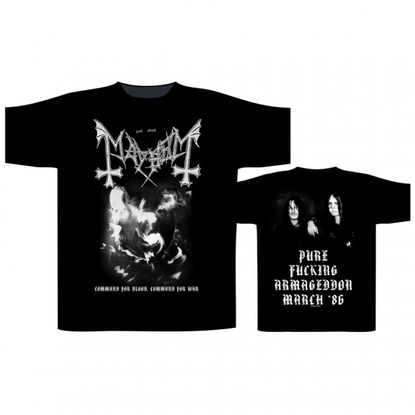 Mayhem - T/S Command For Blood (Xxl) in der Gruppe MERCH / Kleidung / T-Shirts bei Bengans Skivbutik AB (5642827)