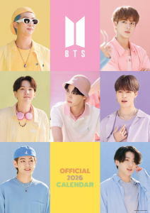Bts   - 2026 A3 Calendar in der Gruppe MERCHANDISE /  /  /  bei Bengans Skivbutik AB (5642852)